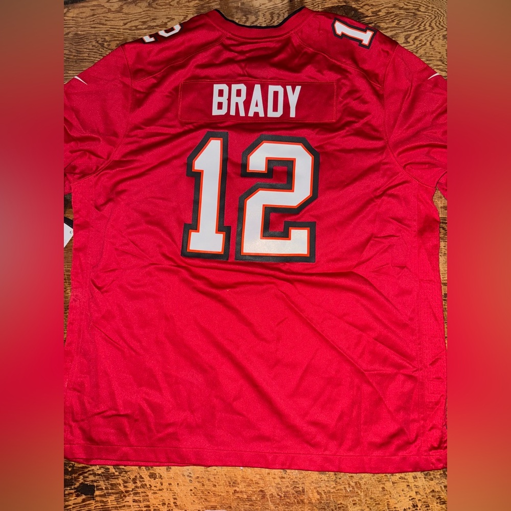 New Nike Tom Brady Tampa Bay Buccaneers NFL On Field Jersey Red Men's Size XXL